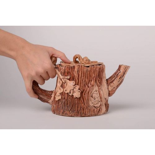  MadeHeart | Buy handmade goods Unusual Handmade Ceramic Teapot Beautiful Teapot Kitchen Supplies Gift Ideas