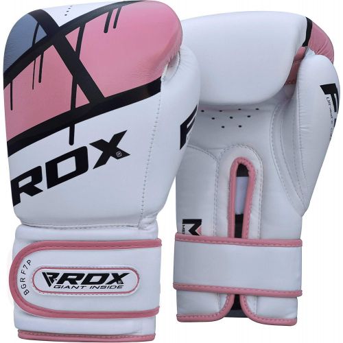  RDX Women Boxing Gloves Maya Hide Leather Gel Sparring Glove Punching Bag Ladies Mitts Training Muay Thai F7