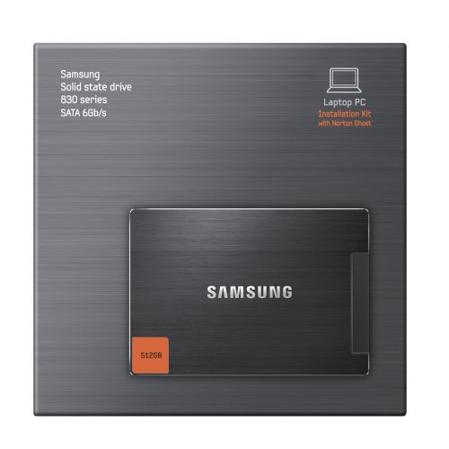 삼성 Samsung 830 - Series MZ-7PC512NAM 512 GB 2.5 Inch SATA III MLC Internal SSD Laptop Kit with Norton Ghost 15