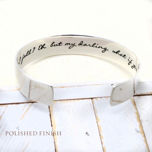  Love It Personalized Personalized Sterling Silver Bangle - Valentines Gift for Her - Love it Personalized