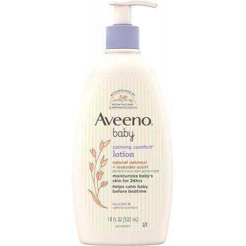  Aveeno Baby Calming Comfort Moisturizing Lotion with Lavender, Vanilla and Natural Oatmeal, 18 fl. oz