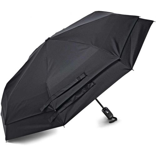 쌤소나이트 Samsonite Windguard Auto Open/Close Umbrella, Black