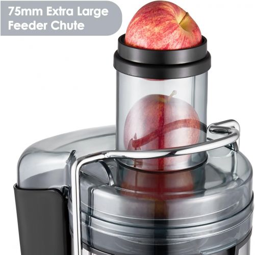  [아마존 핫딜] [아마존핫딜]AICOK Juicer Aicok Juicer Machines Ultra 1000W Power, 75MM Wide Mouth Juice Extractor Centrifugal Juicer Easy to Clean, 2 Speed Fruit Juicer for Whole Fruit and Vegetables, Non-Slip Feet