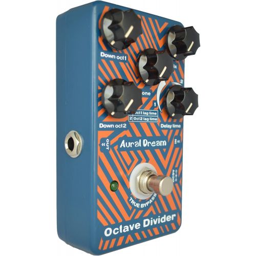  Aural Dream Octave Divider Digital Guitar Effects Pedal with drop 1oct and 2oct Including adjustable time difference True Bypass