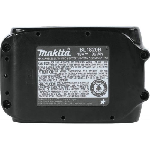  Makita BL1820B-2 18V Compact Lithium-Ion 2.0Ah Battery Twin Pack