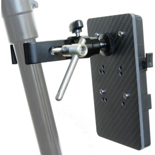  GyroVu D-Tap Battery Plate with 14-20 Thread and Adjustable Clamp Mount, V-Mount