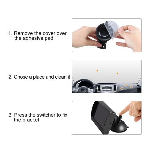  AUTO-VOX AUTO VOX Car Backup Camera Bracket Adjustable Rear View Camera Suction Cup Mount Holder 360 Degrees Rotation