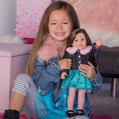 아도라 베이비 Adora Amazing Girls 18-inch Doll, Emma Sparkles (Amazon Exclusive)