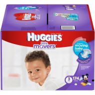 HUGGIES LITTLE MOVERS Active Baby Diapers, Size 3 (fits 16-28 lb.), 174 Ct, ECONOMY PLUS (Packaging May Vary)