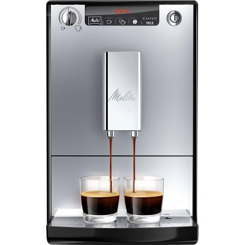  Melitta Caffeo Solo E 950Automatic Coffee Machine with Vorbrueh Function, Black/silver