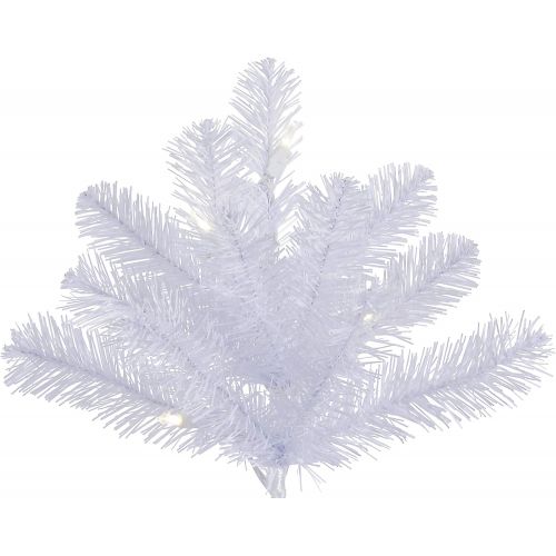  Vickerman 65 Crystal White Pine Artificial Christmas Tree with 550 Warm White LED lights
