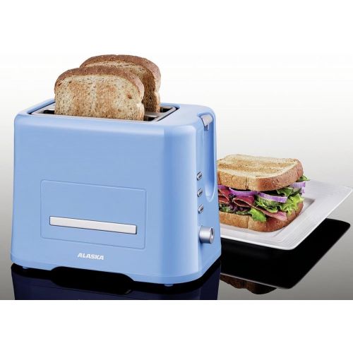  ALASKA Fruehstueck Set farbig 2209 DSB | Toaster + Wasserkocher hellblau | 50er Jahre Nostalgie Landhaus Stil