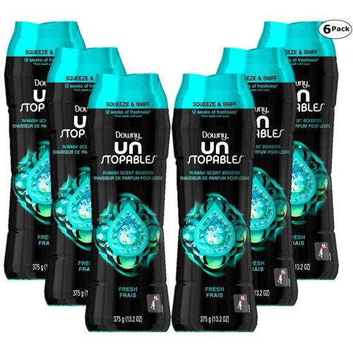  Downy Unstopables in-Wash Laundry Beads Fresh Scent Booster - 13.2 Oz/375 g - 6 Packs