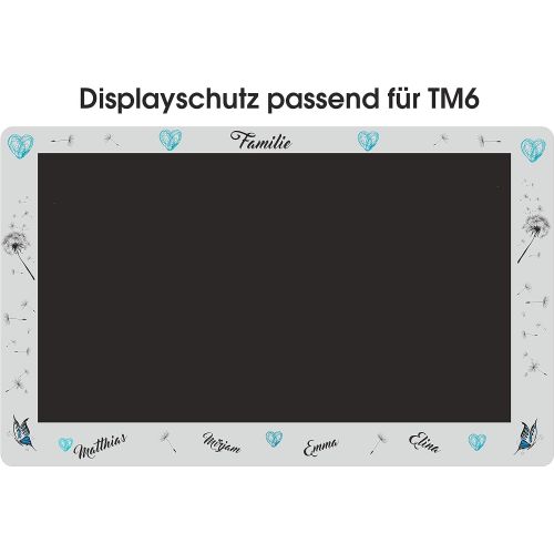  Wodtke-werbetechnik Displayschutzfolie fuer TM6 Familie tuerkis