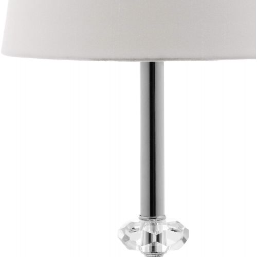  Safavieh Lighting Collection Ashford Clear and Grey Crystal Orb 16-inch Table Lamp (Set of 2)