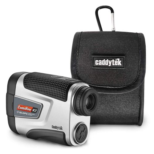  CaddyTek Golf Laser Rangefinder with Pin Seeking and Slope Compensate Distance, CaddyView V2+Slope