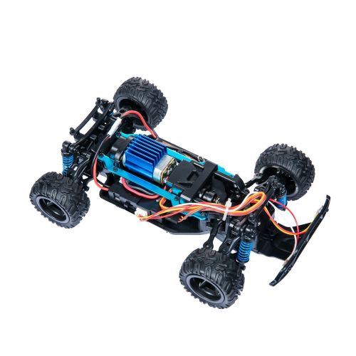  PLRB All Terrain RC Cars, 4x4 Off Road RC Trucks 18 MPH High Speed Racer 1:24 Scale Electric Remote Control Truck(7.9inch)-RC Truggy Shell RC Car for Kids, X-Drive Blue