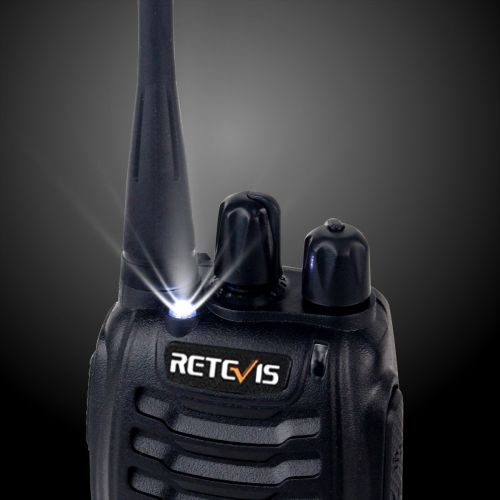  Retevis H-777 2 Way Radio Walkie Talkies UHF 16CH CTCSSDCS Flashlight Walkie Talkies with Earpiece(5 Pack)