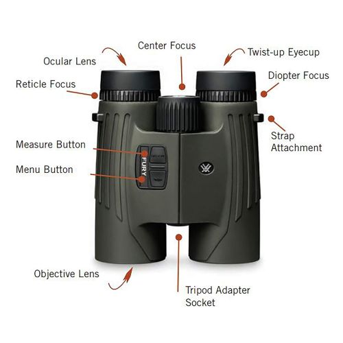  Vortex Optics Fury HD 10x42 Laser Rangefinding Binocular