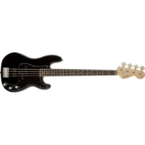  Squier by Fender Bronco Bass, Black with Maple Fingerboard