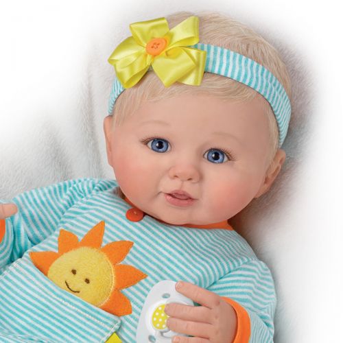  The Ashton-Drake Galleries Violet Parker So Truly Real Pocket Full of Sunshine Baby Doll with Pacifier