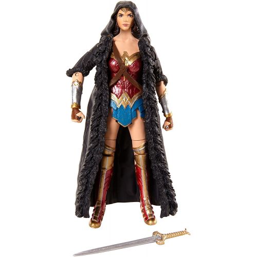  Toy Set 4 Figures DC Comics Multiverse Wonder Woman Caped, Steve Trevor, Queen Hippolyta, Diana of Themyscira Figure, 6