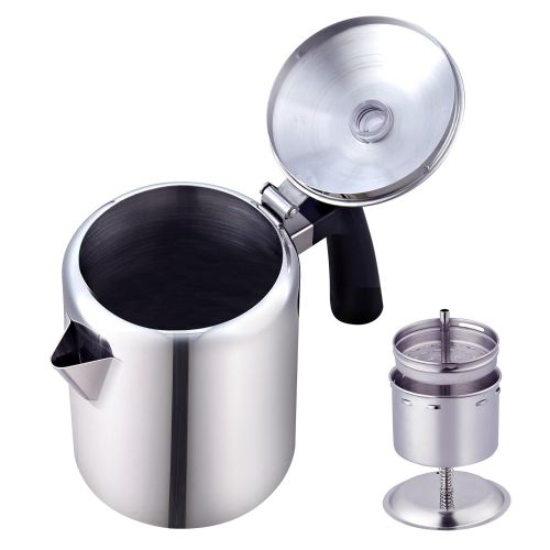  Cook N Home 8-Cup Stainless Steel Stovetop Coffee Percolator Pot Kettle, Tea