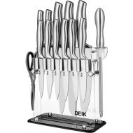 [아마존 핫딜] [아마존핫딜]Deik DEIK Knife Set High Carbon Stainless Steel Kitchen Knife Set 14 PCS, Super Sharp Cutlery Knife Set with Acrylic Stand and Serrated Steak Knives