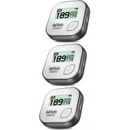 Golf Buddy Voice 2 Talking GPS Range Finder Rechargeable Watch Clip-On, Grey (3 Pack)