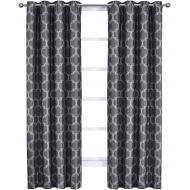 Sheetsnthings sheetsnthings Set of 2 Blackout Panels -Alana- (108 W x 108 L) Purple Woven Jacquard, Triple Pass, Thermal Isulated Grommet Top Window Curtains