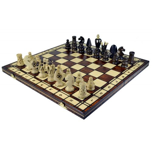  Wegiel Royal 48 European Wooden Handmade International Chess Set