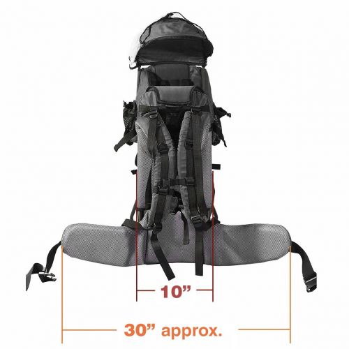  ClevrPlus Cross Country Baby Backpack Hiking Child Carrier Toddler Gray