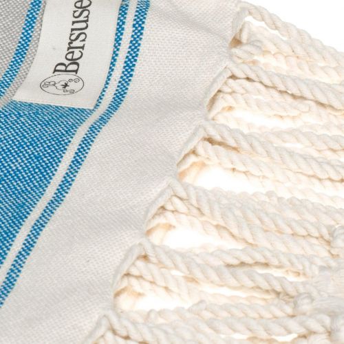  Visit the Bersuse Store Bersuse 100% Cotton - San Jose Turkish Towel - Peshtemal Bath Beach Towel - Mexican Blanket - Oeko-TEX - 35 x 71 Inches, Blue (Set of 6)