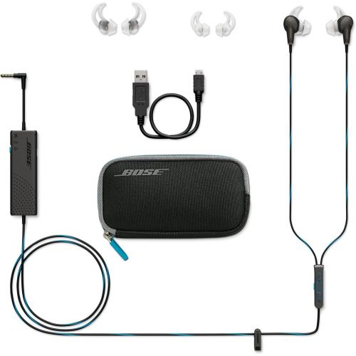 보스 Bose QuietComfort 20 Acoustic Noise Cancelling Headphones, Apple Devices, Black