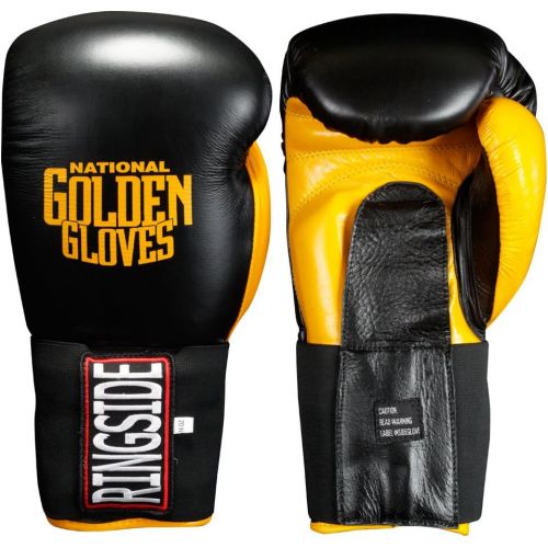  RINGSIDE Ringside Golden Gloves Molded Foam Sparring Gloves, Black