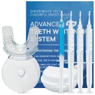 [아마존 핫딜]  [아마존핫딜]AsaVea Premium Teeth Whitening Kit, LED Light, At-Home System Without Pain or Sensitivity, Effectively...
