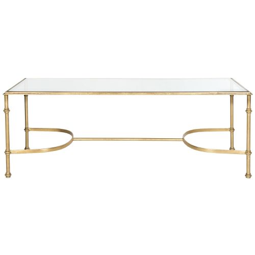  Safavieh Home Collection Lucille Coffee Table, Gold