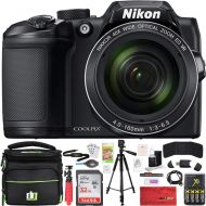 Nikon COOLPIX B500 16MP 40x Optical Zoom Digital Camera 32GB Bundle Includes Camera, Bag, 32GB Memory Card, Reader, Wallet, Batteries + Charger, HDMI Cable, Tripod, Beach Camera Cl
