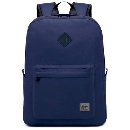  Abshoo Classic Basic Lightweight Backpack for School Water Resistant Casual Daypack Backpacks Bookbag (Navy)