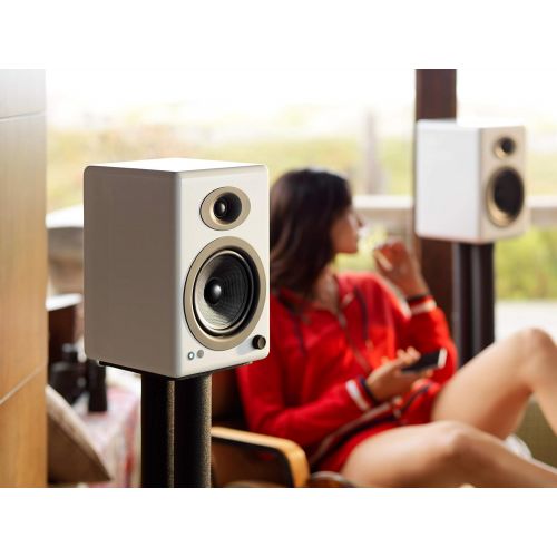  Audioengine A5+ Premium Powered Speaker Pair (Carbonized Solid Bamboo)