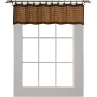 Bamboo Ring Top Curtain BRP06 48-Inch L x 12-Inch H Valance, Espresso