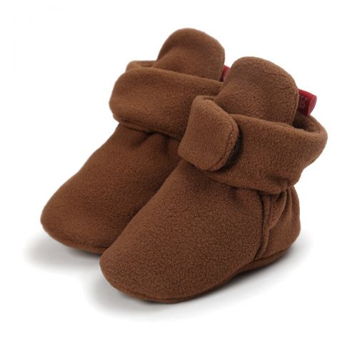  LUWU Baby Boy Girls Newborn Soft Fleece Booties Infant Toddle Crib Shoes Winter Snow Boots