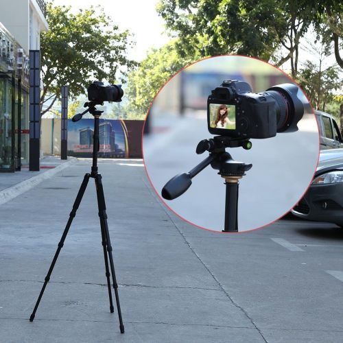  Alloet Camera Handle 3 Way Pan Tilt 360 Degree Video Tripod Panoramic Damping Head