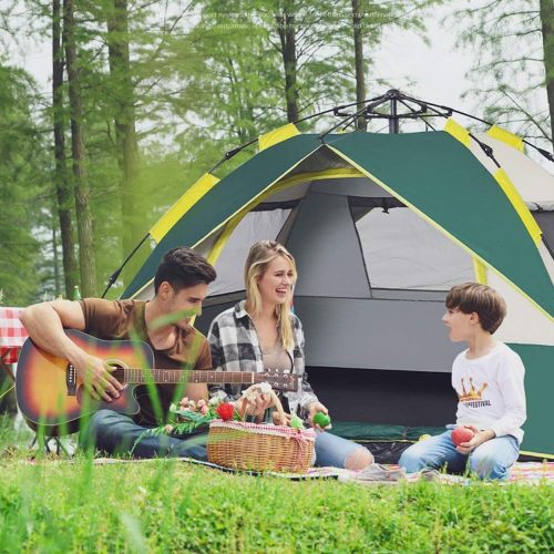  ALTINOVO Outdoor-Camping-Zelt fuer Familien, Wasserdicht belueftet Gute Qualitaet Geeignet fuer Strandreisen,Brown