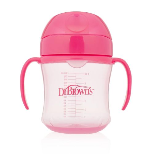  Dr. Browns Soft-Spout Transition Cup, 6 oz (6m+), Pink, Single