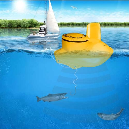  Lucky FFW-718 Wireless Portable Sonar Fish Finder with Dot Matrix 40m Range