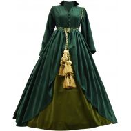 Very Last Shop Classic Movie Gone Wind Scarlett Costume Women Green Fancy Dress Costume