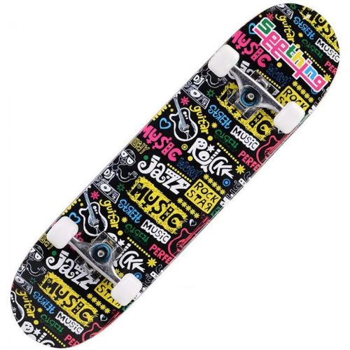  QYSZYG 80 × 20 × 10 cm doppelter Rocker/Skateboard/fantastisches Skateboard/Musterqualitat super gutes langes Brett Skateboard (Color : C)