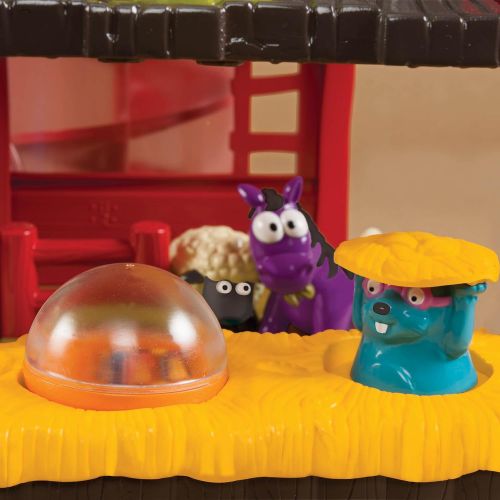  B. toys by Battat B Toys  Baa-Baa-Barn Musical Farm Set  Interactive Animal Farm with 4 Animals and 2 Rattle Balls for Kids 2+ (7pcs)