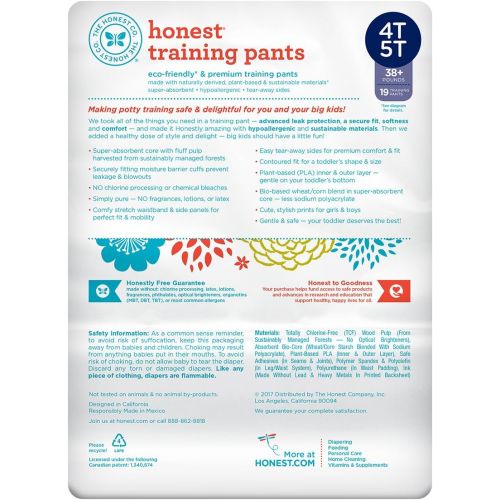  The Honest Company Training Pants, Unicorns, 2T3T, 104 Count